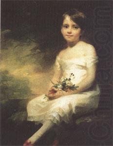 Sir Henry Raeburn A Little Girl Carrying Flowers (mk05) china oil painting image
